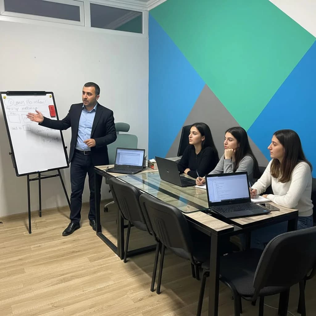 Mentor-ը վերանայում է ուսանողի կոդը