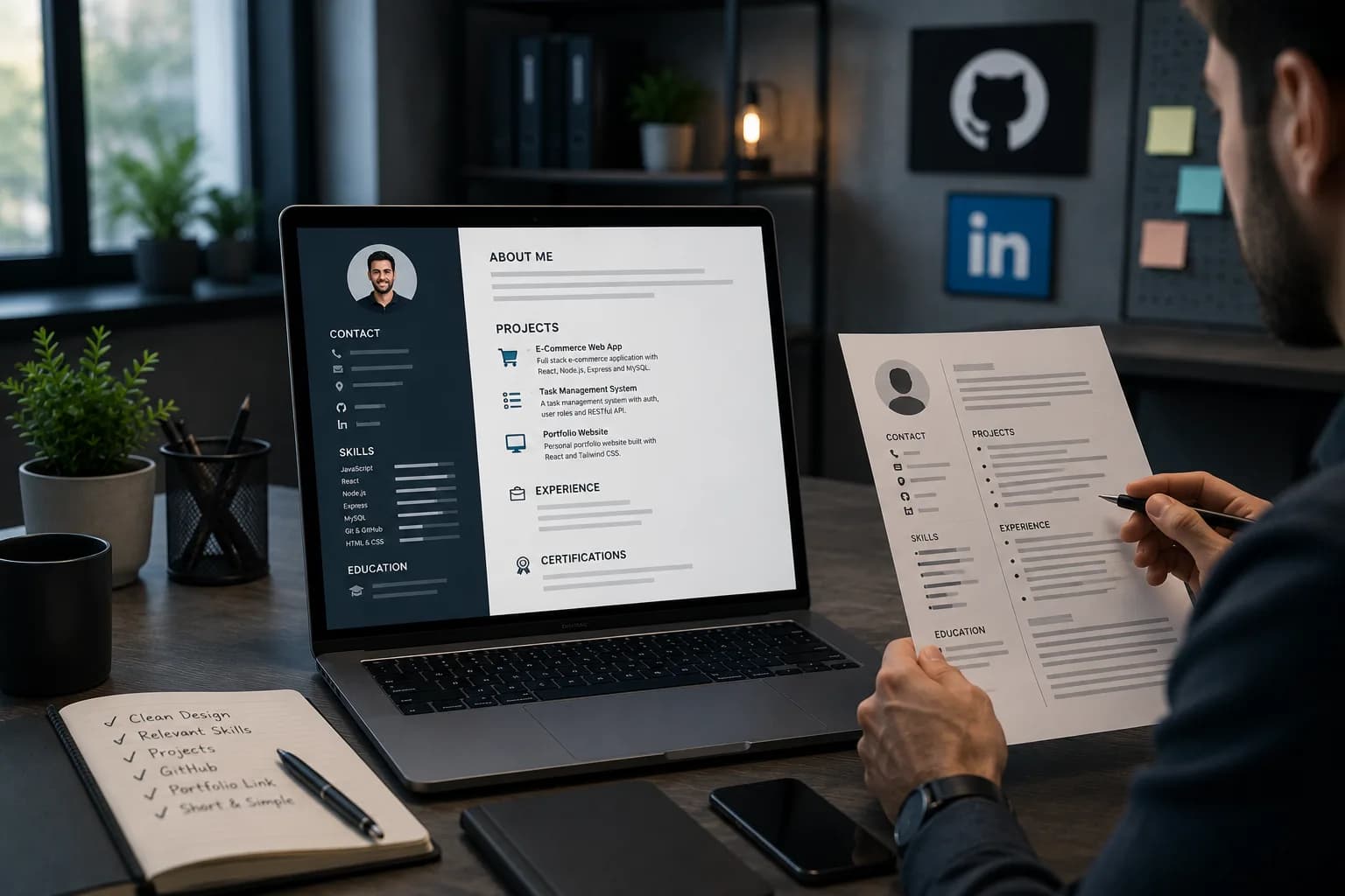 Junior Developer CV-ի օրինակ և ամենատարածված սխալները