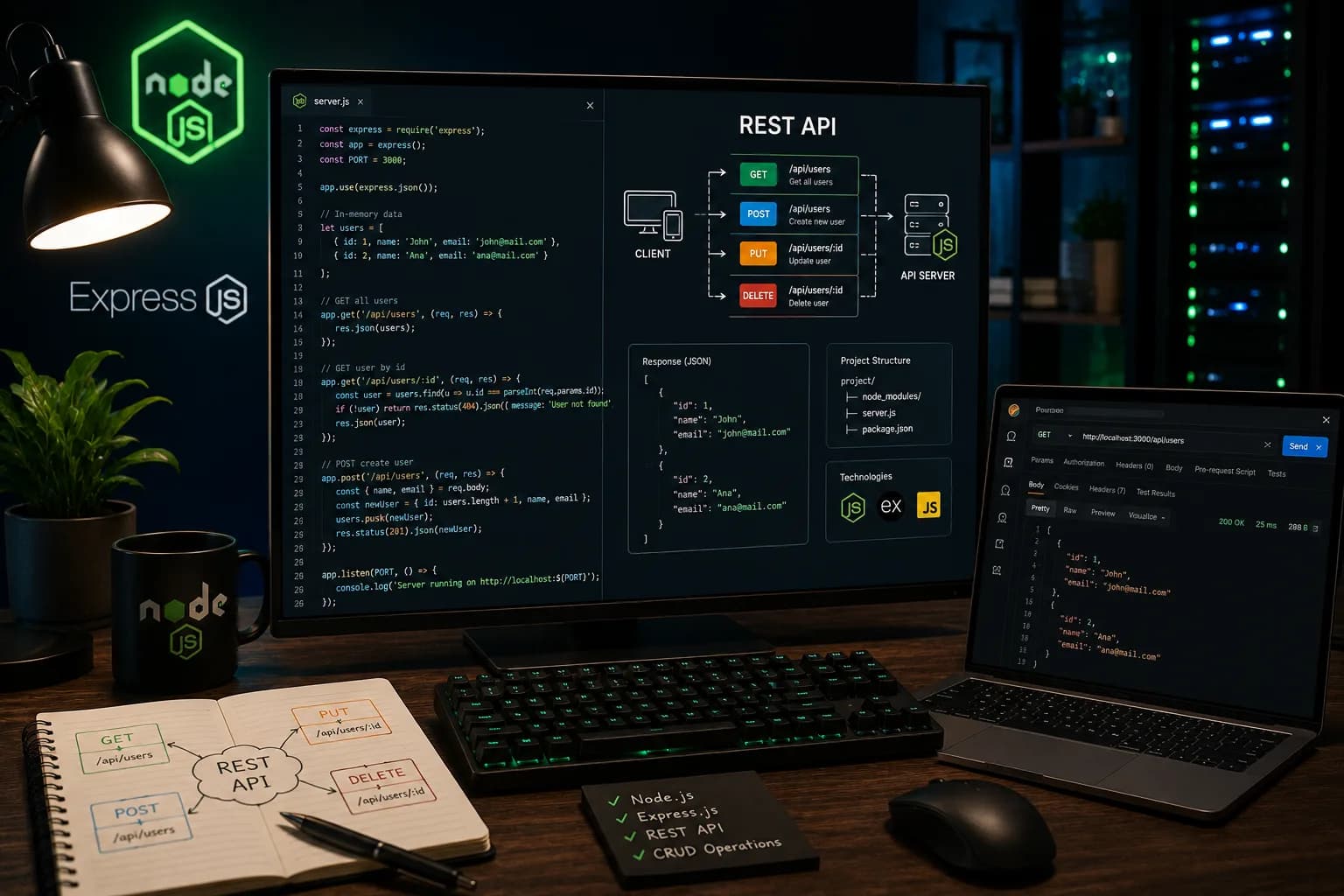 Node.js սովորելու ամբողջական ճանապարհային քարտեզ 2026 թվականին